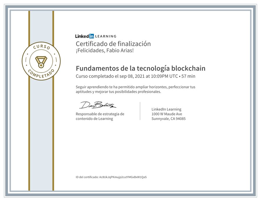 Fundamentos de la Tecnología Blockchain