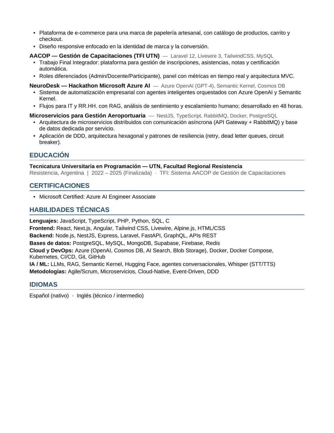 Curriculum Español Pag 2